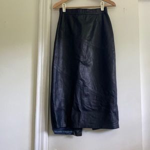 Vintage leather skirt